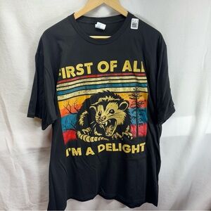 Port and Company Black Graphic Tee